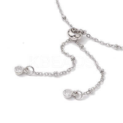 Non-Tarnish 2Pcs 2 Colors 304 Stainless Steel Satellite Chain Bracelet Slider Making AJEW-JB01242-02-1