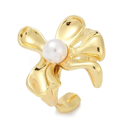 Brass Cuff Rings for Women RJEW-F182-06G-1