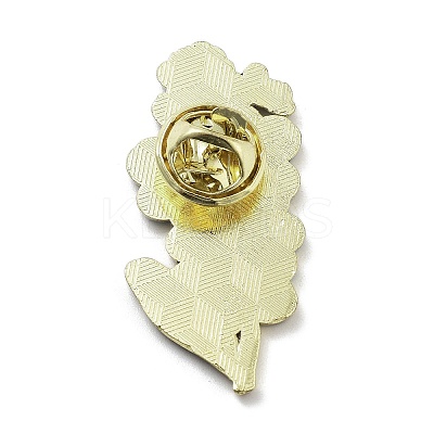 Flower Series Zinc Alloy Enamel Pin JEWB-D069-03E-1