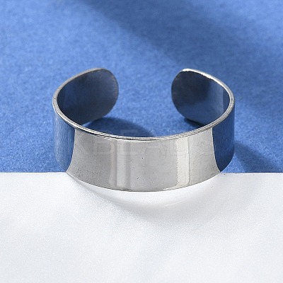 Non-Tarnish 304 Stainless Steel Cuff Rings X-STAS-T045-22A-P-1