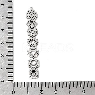 304 Stainless Steel Big Pendants STAS-H247-15P-1