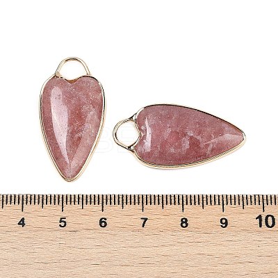 Natural Strawberry Quartz Pendants G-G193-02G-03-1