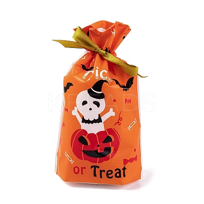 50Pcs Rectangle Halloween Candy Plastic Bags ABAG-U001-01A-1