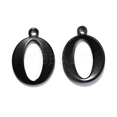 304 Stainless Steel Alphabet Charms STAS-H122-O-EB-1