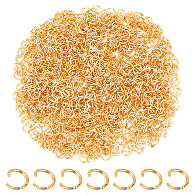 1000Pcs 304 Stainless Steel Open Jump Rings STAS-AR0002-03-1