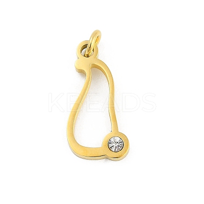 304 Stainless Steel Pendants LS-STAS-R137-01G-I-1