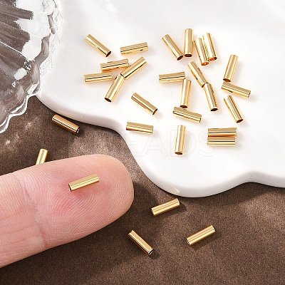 SHEGRACE Brass Tube Beads XGRPCP566-251G-1