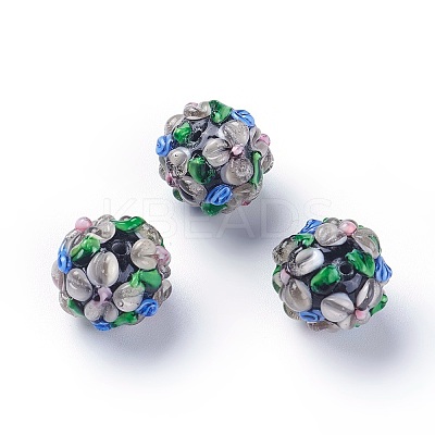 Handmade Bumpy Lampwork Beads LS-LAMP-E021-07N-1