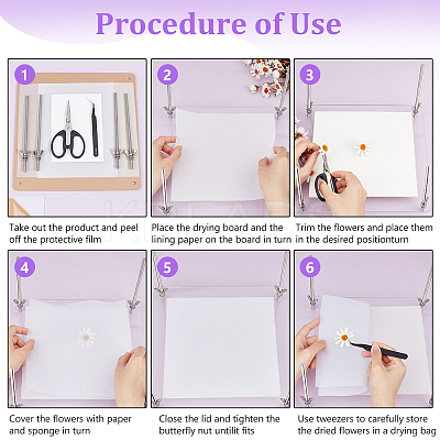 Square Transparent Acrylic Flower Press Plates DIY-BC0012-68-1