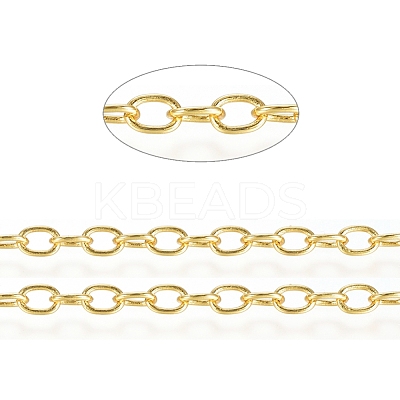 3.28 Feet Brass Cable Chains X-CHC-G007-05G-1