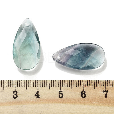 Natural Fluorite Pendants G-H007-08F-1