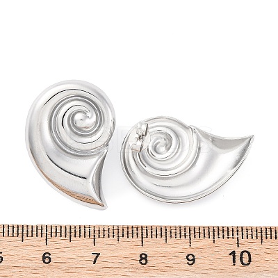 304 Stainless Steel Stud Earrings for Women EJEW-K306-06P-1