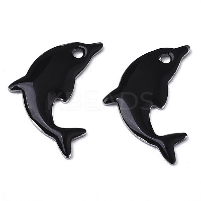 201 Stainless Steel Enamel Pendants X-STAS-N088-16A-1