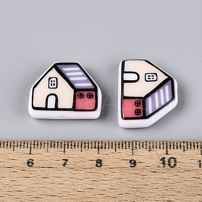Printed Opaque Resin Beads RESI-N043-09B-03-1