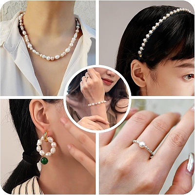 10Pcs Natural Cultured Freshwater Pearl Beads PEAR-YW0001-25B-1