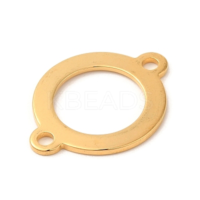 Ion Plating(IP) 304 Stainless Steel Ring Links Connector Charms STAS-U025-12G-1
