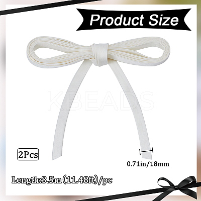 2Pcs Polyester Cord for Women's Wedding Dress Zipper Replacement DIY-GF0010-30C-1