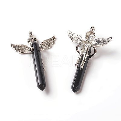 Natural Obsidian Big Pendants G-F586-A07-1