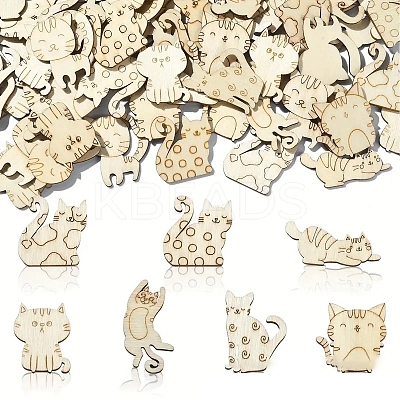 Cat Unfinished Wood Cutouts PW-WG1BA1D-01-1