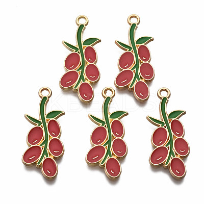 Alloy Enamel Pendants ENAM-T011-101-NR-1