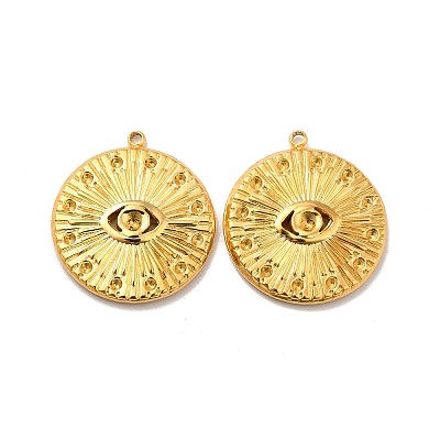 Ion Plating(IP) 304 Stainless Steel Pendants Rhinestone Setting STAS-I197-022G-1