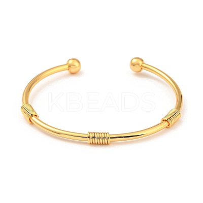 Brass Cuff Bangles LS-BJEW-P305-01G-1