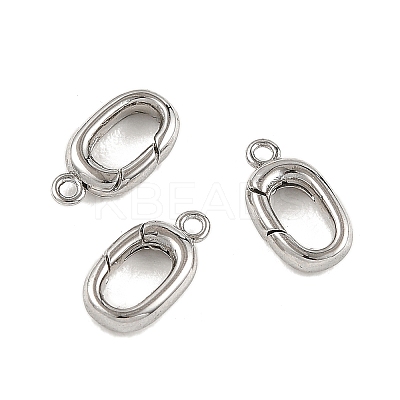 SHEGRACE Brass Spring Gate Rings XGR0096P-129P-1
