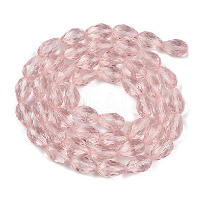 Transparent Glass Beads Strands LS-EGLA-N013-T8mm-D18-1