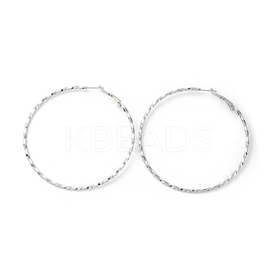 304 Stainless Steel Hoop Earrings EJEW-S250-01A-P-1