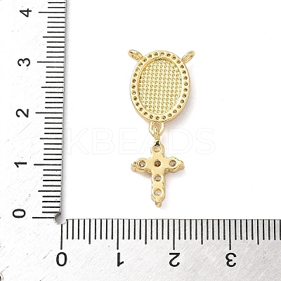 Brass Micro Pave Cubic Zirconia Pendants KK-P334-20G-1
