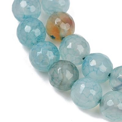 Natural Dragon Veins Agate(Dyed & Heated) Beads Strands G-M437-C01-01S-1