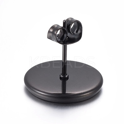 Stainless Steel Stud Earring Settings STAS-L211-07D-B-1