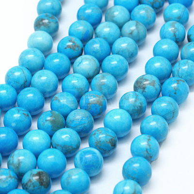Natural Howlite Beads G-G904-8mm-01-1