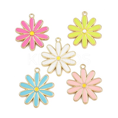 Alloy Enamel Pendants ENAM-H002-02G-1