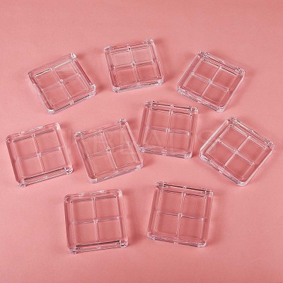 9 Pcs Transparent Empty Eyeshadow Palette JX089A-1