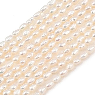 Natural Cultured Freshwater Pearl Beads Strands PEAR-F020-17-1