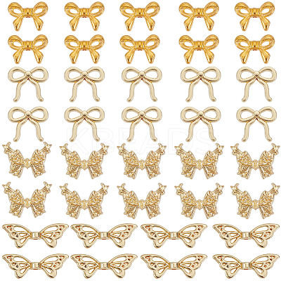 40Pcs 4 Styles Alloy Beads FIND-SC0014-70-1