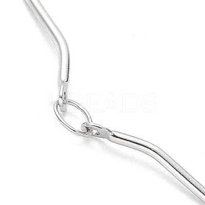 Non-Tarnish 304 Stainless Steel Twist Bar Link Chain Bracelet BJEW-K226-06P-1
