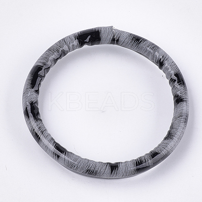 (Jewelry Parties Factory Sale)Silicone Bangles/Key Rings BJEW-T008-02B-1