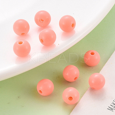 Opaque Acrylic Beads LS-MACR-S370-C8mm-SS2109-1