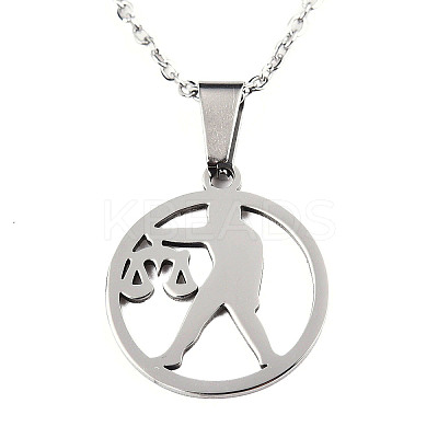 Non-Tarnish 201 Stainless Steel Pendants Necklaces LS-NJEW-S105-JN626-7-1