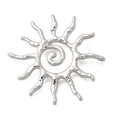 Hammered Alloy Pendants PALLOY-B016-03A-P-1
