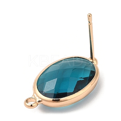 Brass Stud Earring Findings KK-Q777-26LG-1
