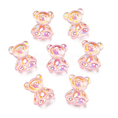 Cartoon Transparent Resin Cabochons RESI-G073-01A-1