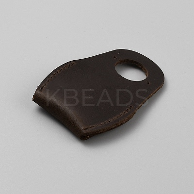 Cowhide Thumb Protector for Woodwork Carving AJEW-WH0471-124B-1