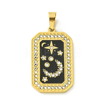 Ion Plating(IP) 304 Stainless Steel Pendants STAS-C101-08G-04-1
