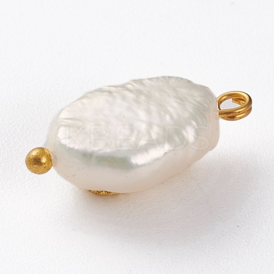 Natural Keshi Pearl Pendants PALLOY-JF00594-02-1