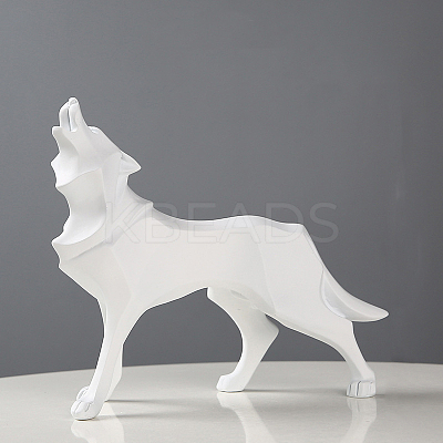 Resin Crafts Wolf Statue WOLF-PW0001-20A-1