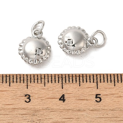 Rack Plating Brass & Cubic Zirconia Charms KK-G487-01P-1