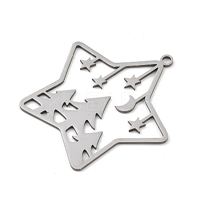 Christmas 201 Stainless Steel Pendants STAS-C156-01T-P-1
